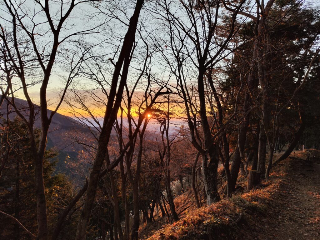 朝焼けの景色